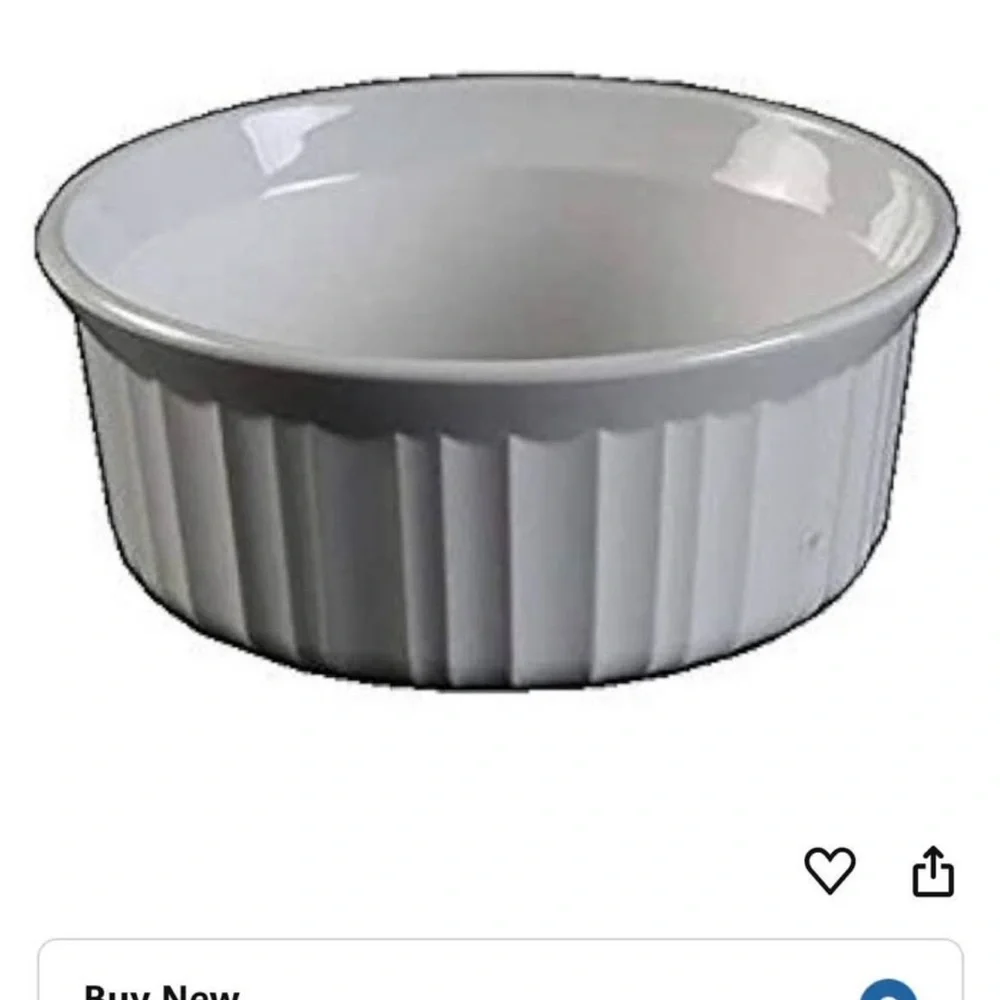 Corning Ware French White 1.5 Quart Baking Dish CORING WARE STAMPED Vintage